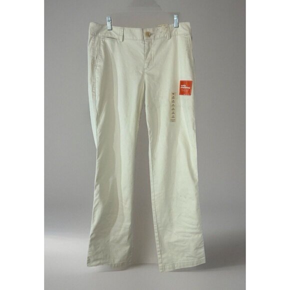 Dockers Truly Slimming White Soft khaki Pants Women’s size 10 M Flat front New - Picture 1 of 9